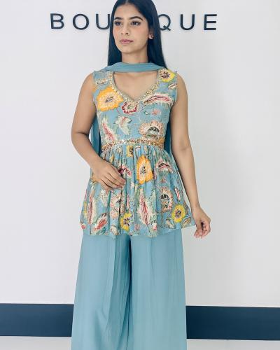 YELLOW COTTON PRINTED