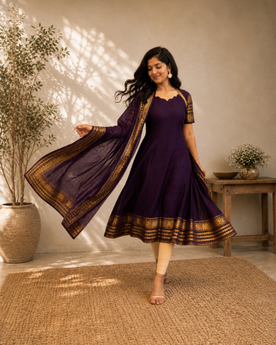 WINE GRAPE SHIMMER SILK 3 PCS SET