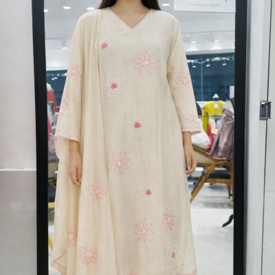 TUSSAR CHANDERI COTTON